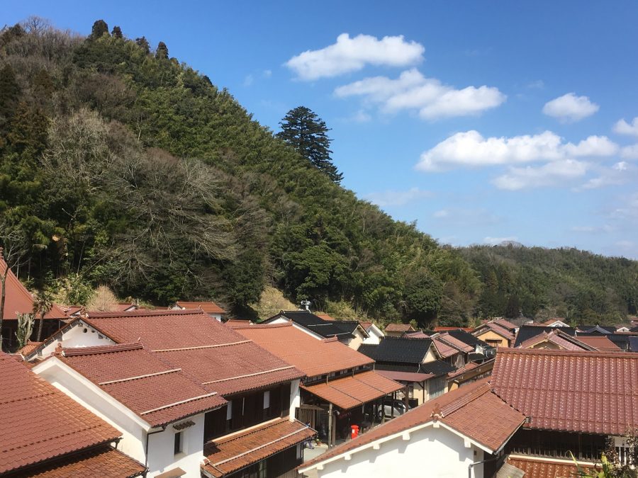 hand-dug mine tunnel (mabu) at the Iwami Ginzan Silver Mine.