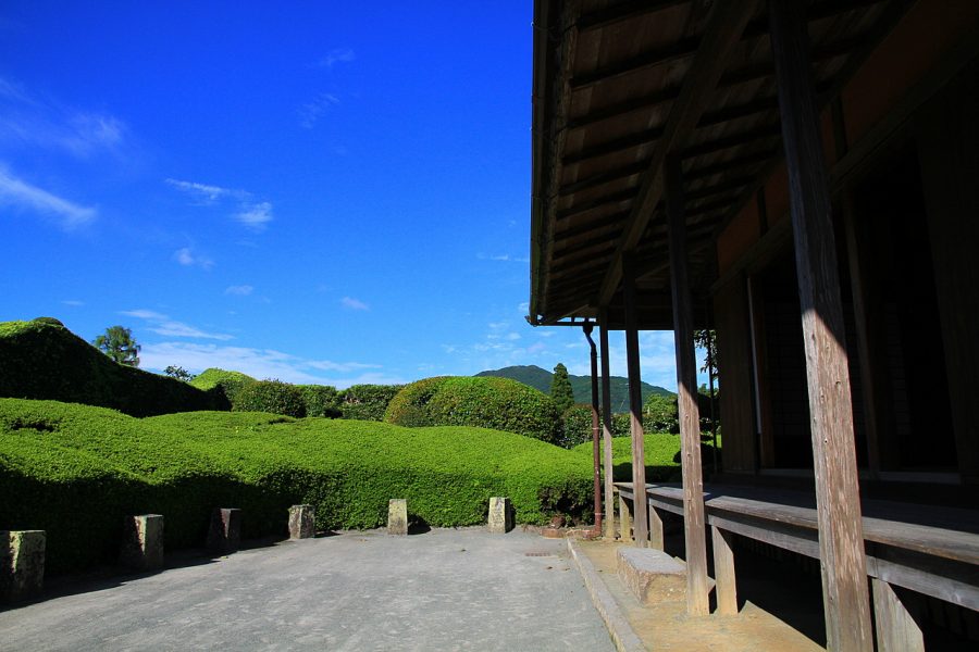 featuring a small pond