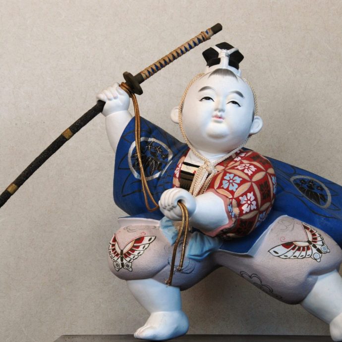 A traditional Hakata doll figure.